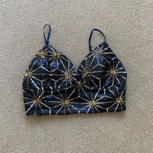 Fashion Nova Sequin Crop Top